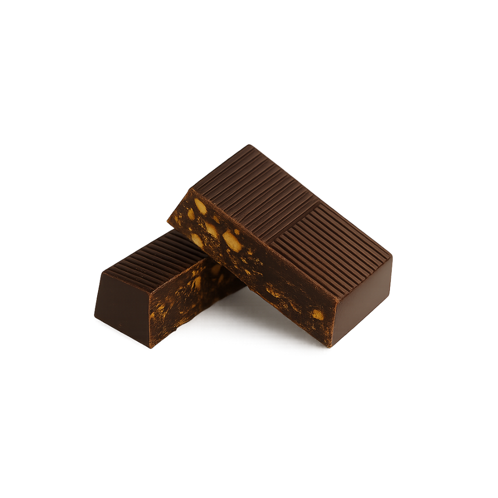 Dark Toffee & Cracked Almonds