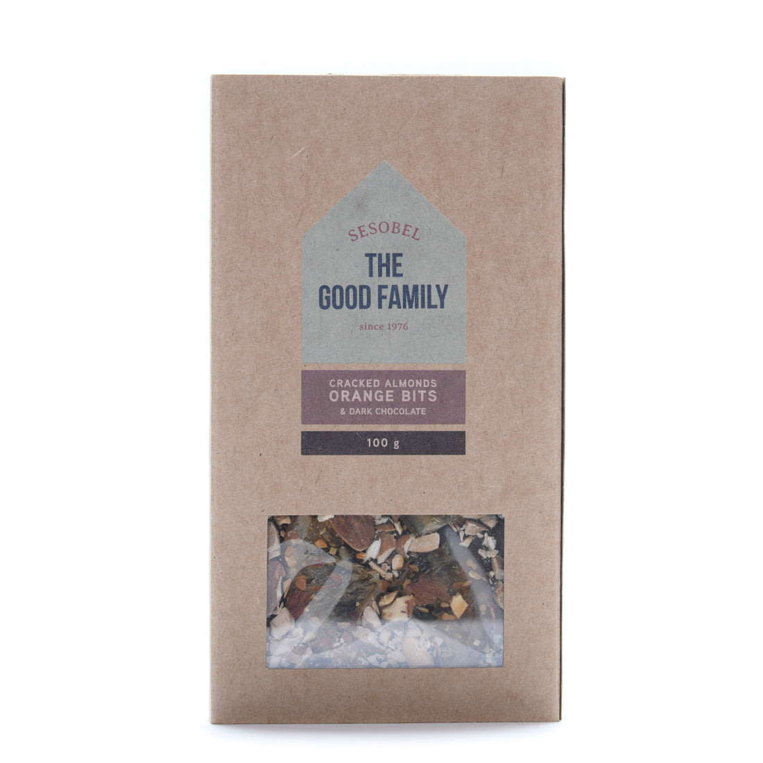 Dark Chocolate with Cracked Almonds & Orange Bites