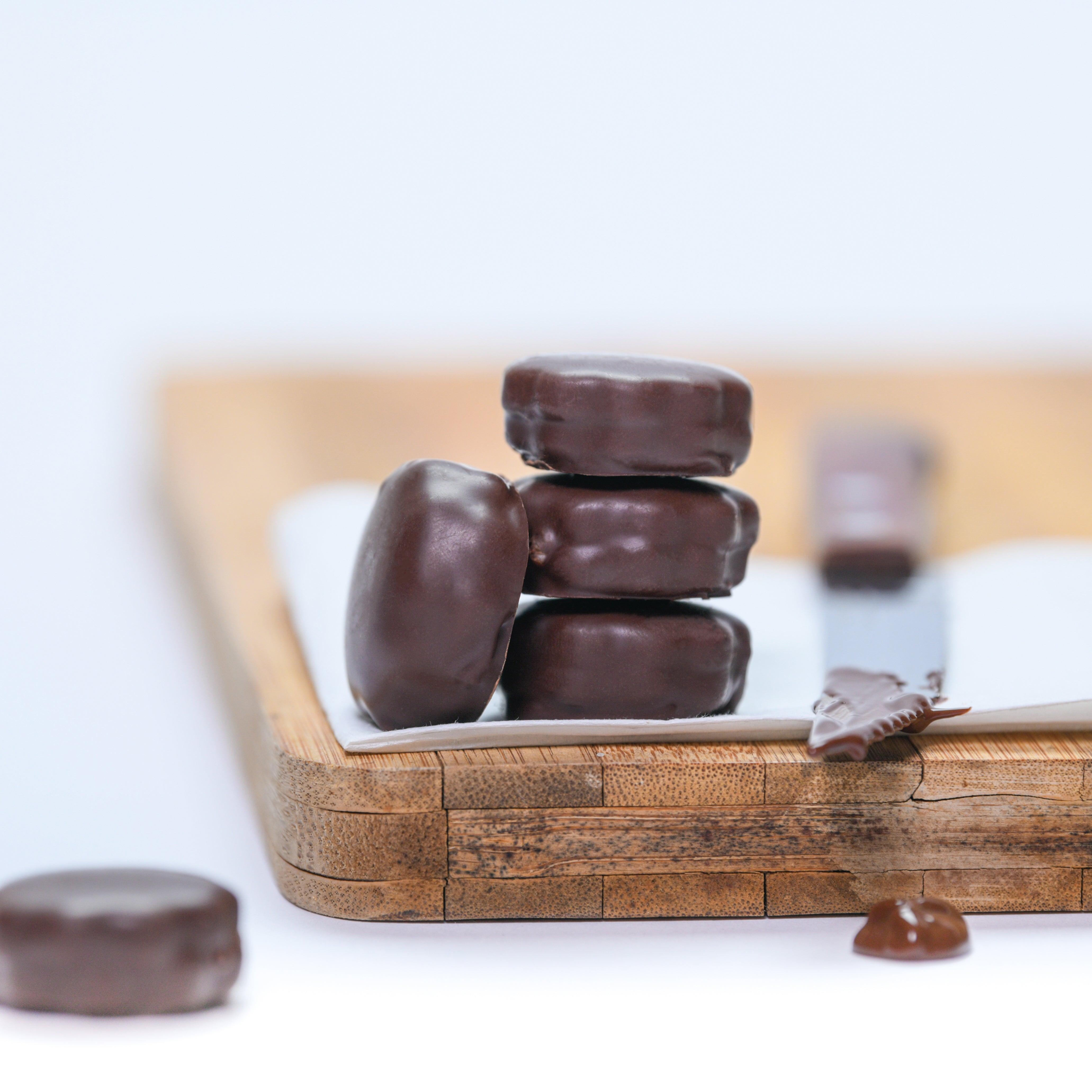 Sablé Dipped in Dark Chocolate