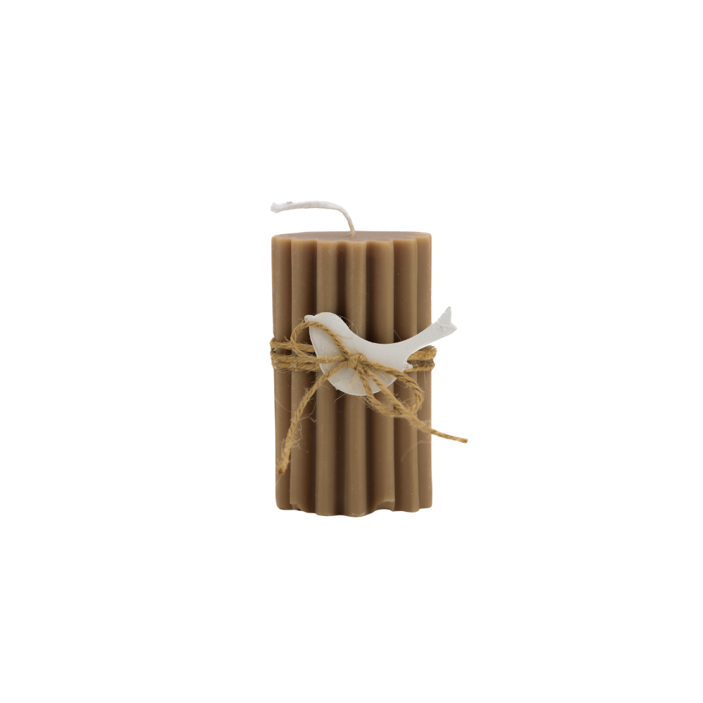 Stripe Cylinder Candle