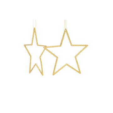 Gold Star Hanging Ornaments